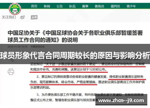 球员形象代言合同周期较长的原因与影响分析